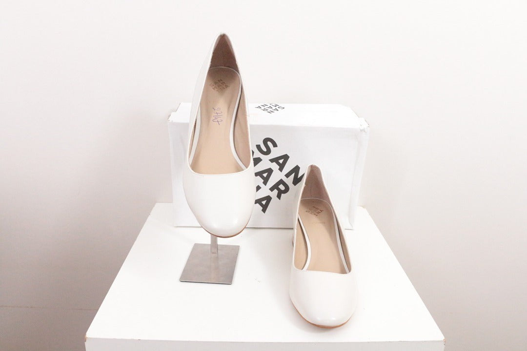 Escarpins en cuir ivoire San Marina 40 | Frippin'Dealz – photo 5