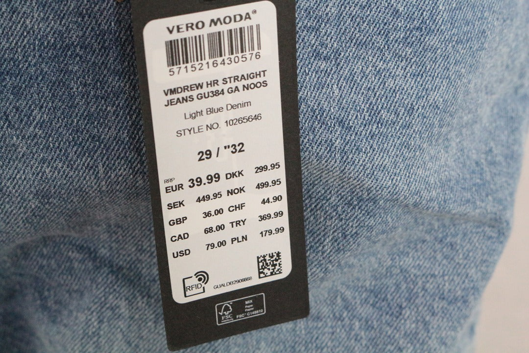 Jean droit Vero Moda bleu taille 29/32 - Neuf avec étiquette 6