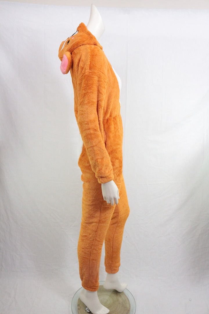 Combinaison pyjama corgi orange velours peluche Xs Y2k 6