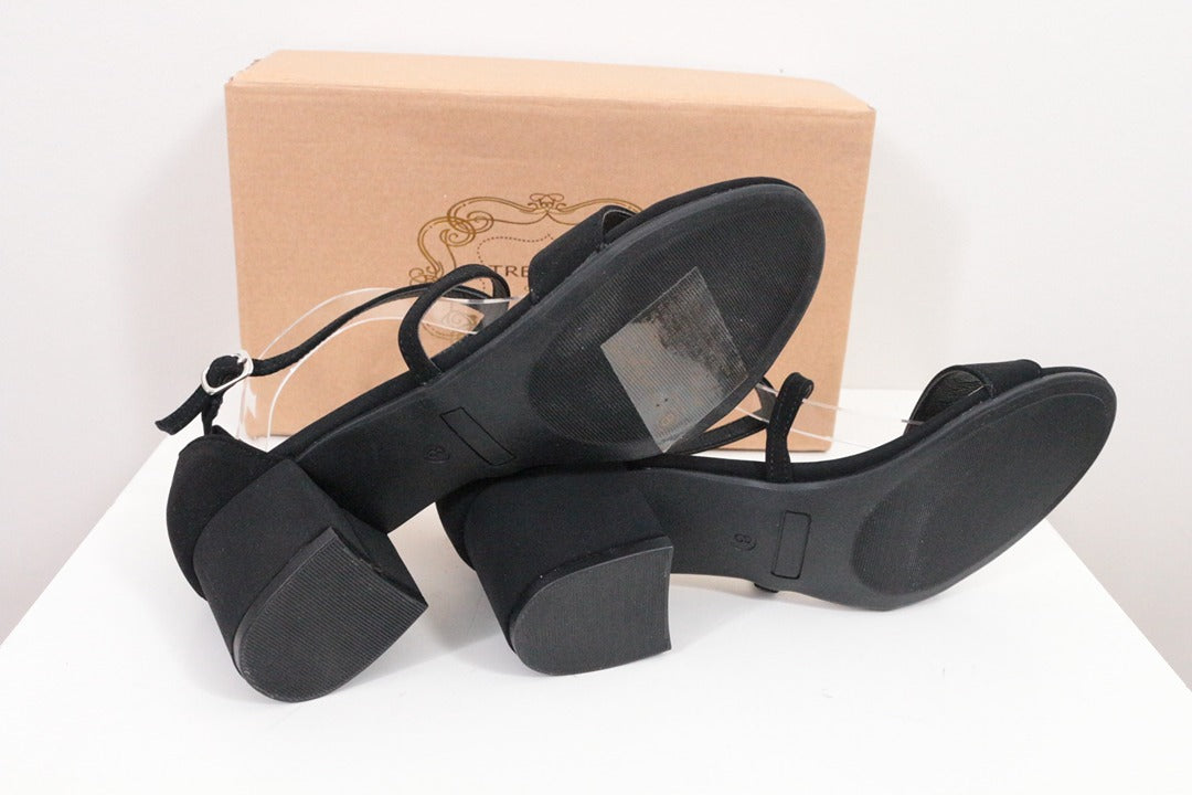 Trends Up sandales à talons en suédine noir taille 39 très bon état 7