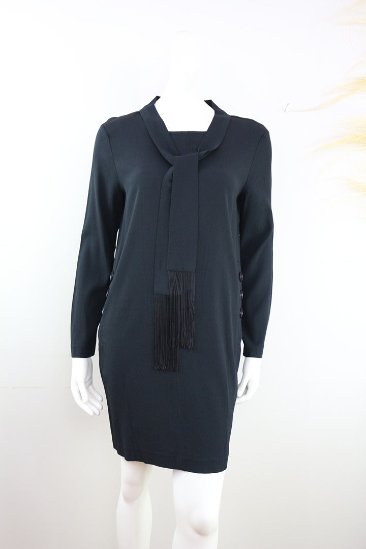 Robe noire Twinset Simona Barbieri chic vintage 90s M 1