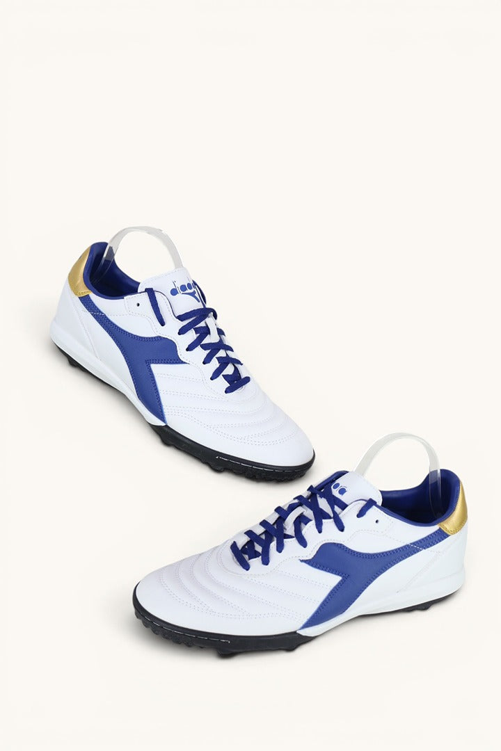 Chaussures De Foot Diadora Stabilisées Blanc Bleu Tbé 3