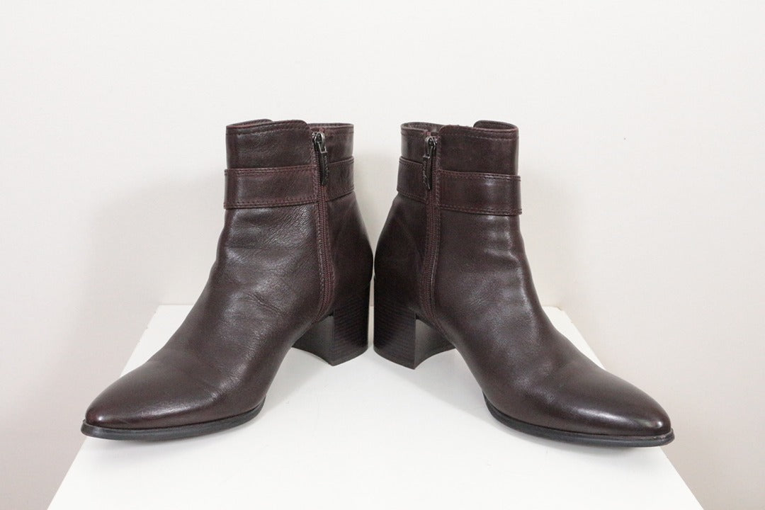 Bottines Regarde Le Ciel marron cuir talon 38 5
