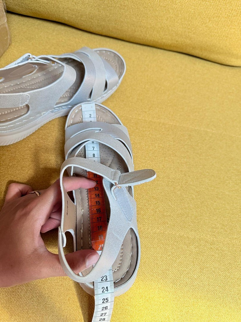 Sandales compensées femme Nm crème taille 37 8
