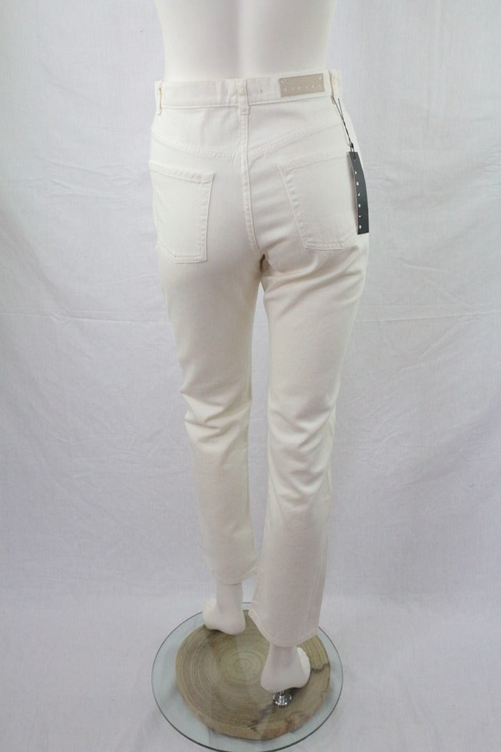 Jean slim ecru Sisley taille 26 neuf avec étiquette old money 5