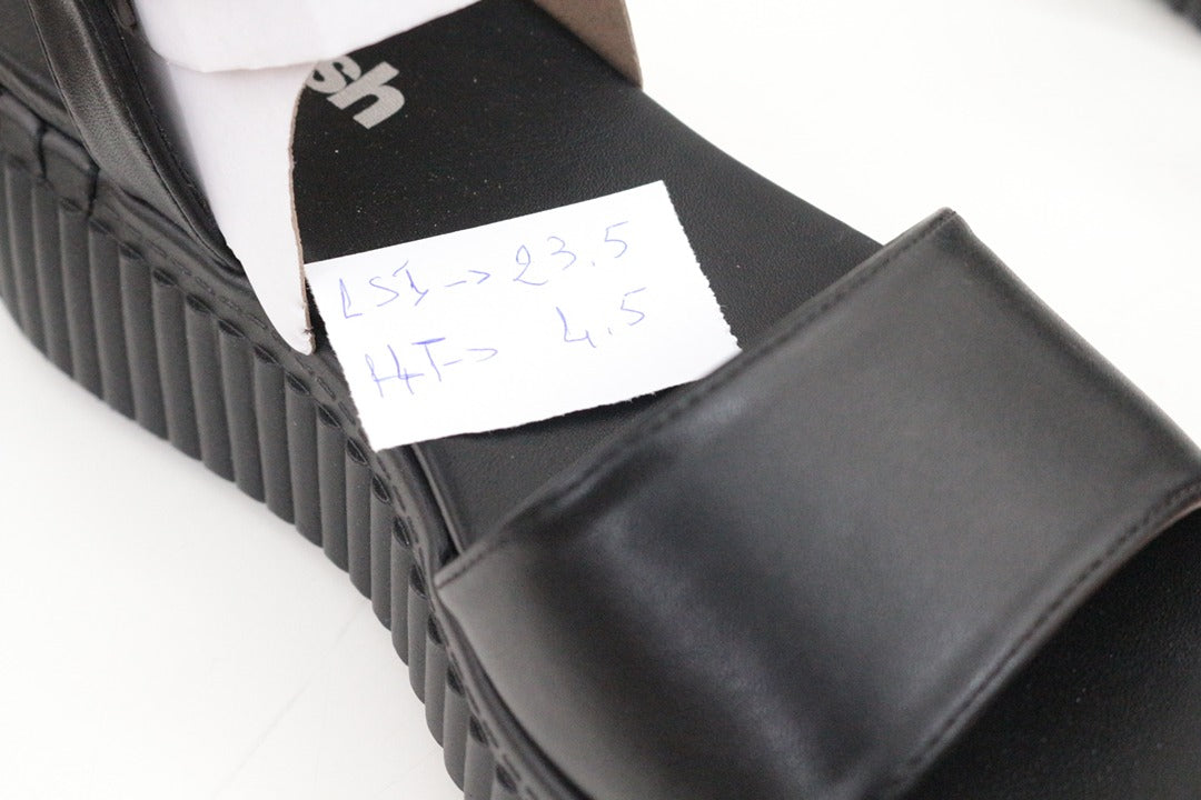 Sandales compensées Refresh simili cuir noir taille 36 7