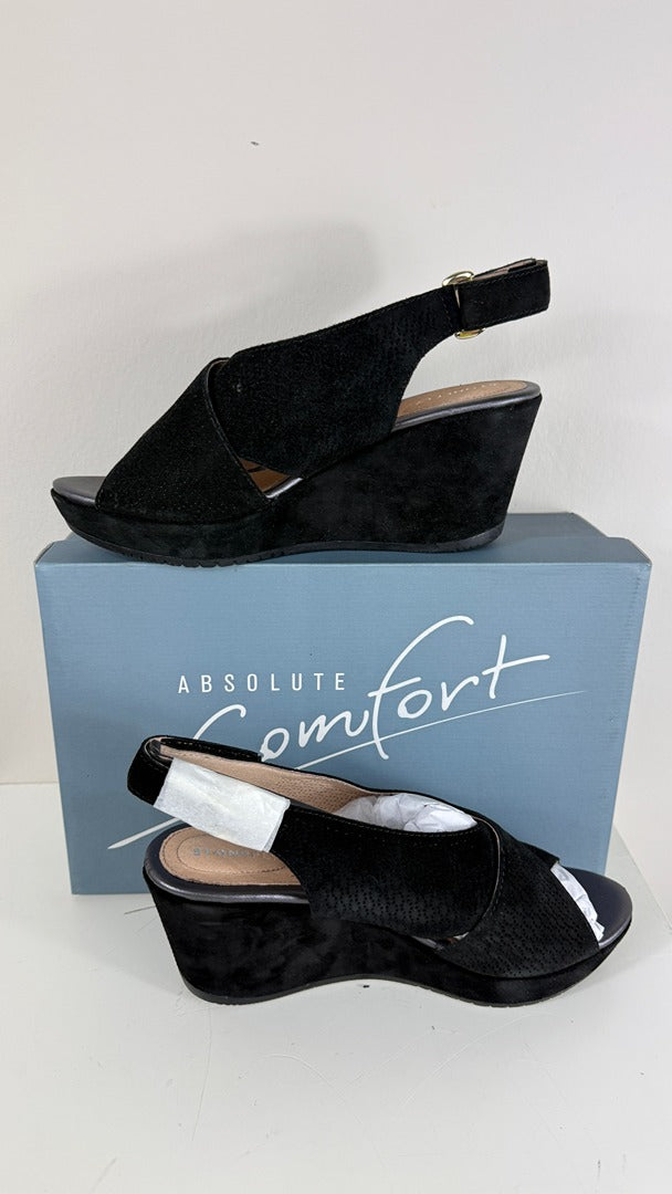 Sandales compensées Stonefly daim noir 37 confort Marlene 9