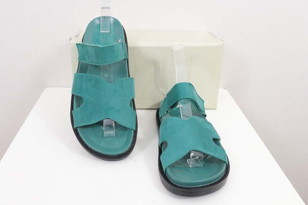 Sandales Findlay Vert turquoise Effet Daim Neuves 37 3