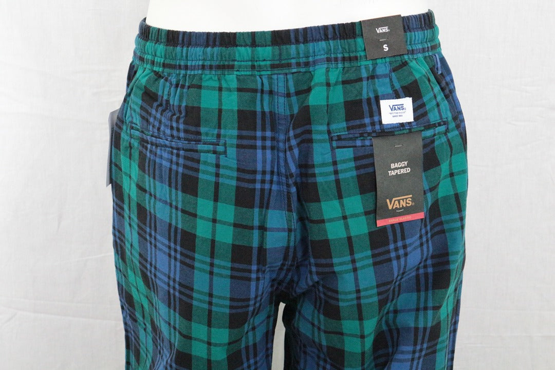 Pantalon Vans écossais tartan vert bleu baggy S neuf streetwear 7