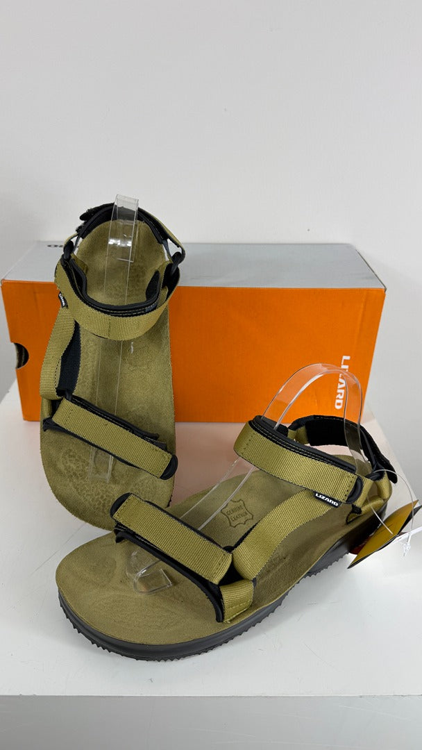 Sandales randonnée Lizard Super Hike cuir kaki 40 neuf 13
