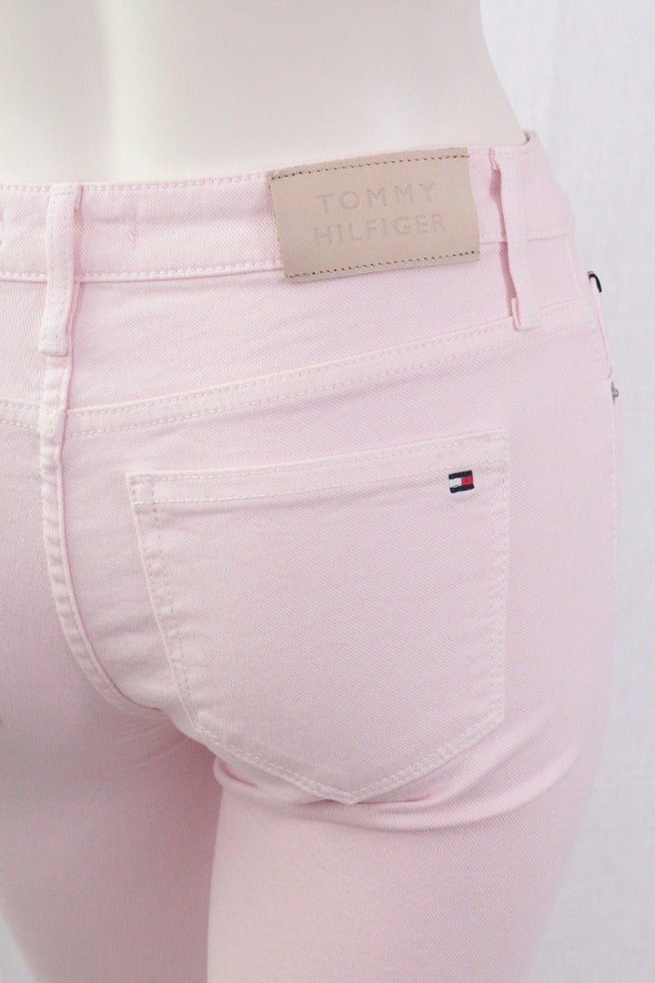 Bermuda femme Tommy Hilfiger rose clair neuf slim 26 8