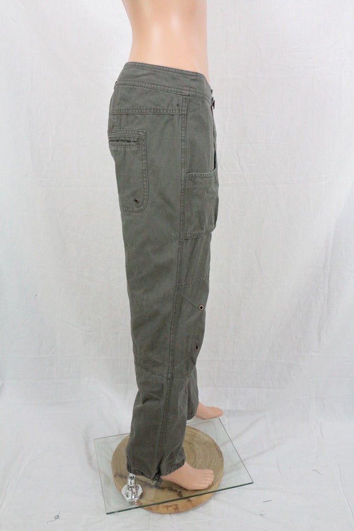 Pantalon cargo Lea L Moda coton kaki 40 style militaire 3