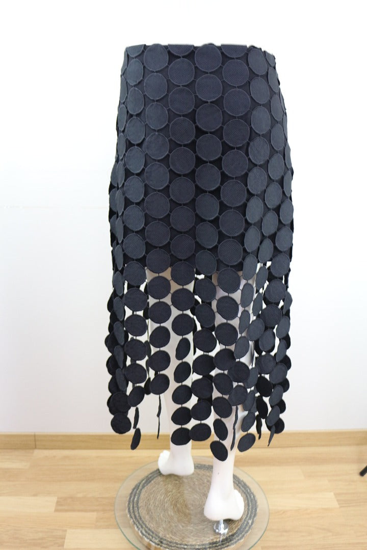 Jupe longue noire Diqiuvy Xl vintage 90s 4