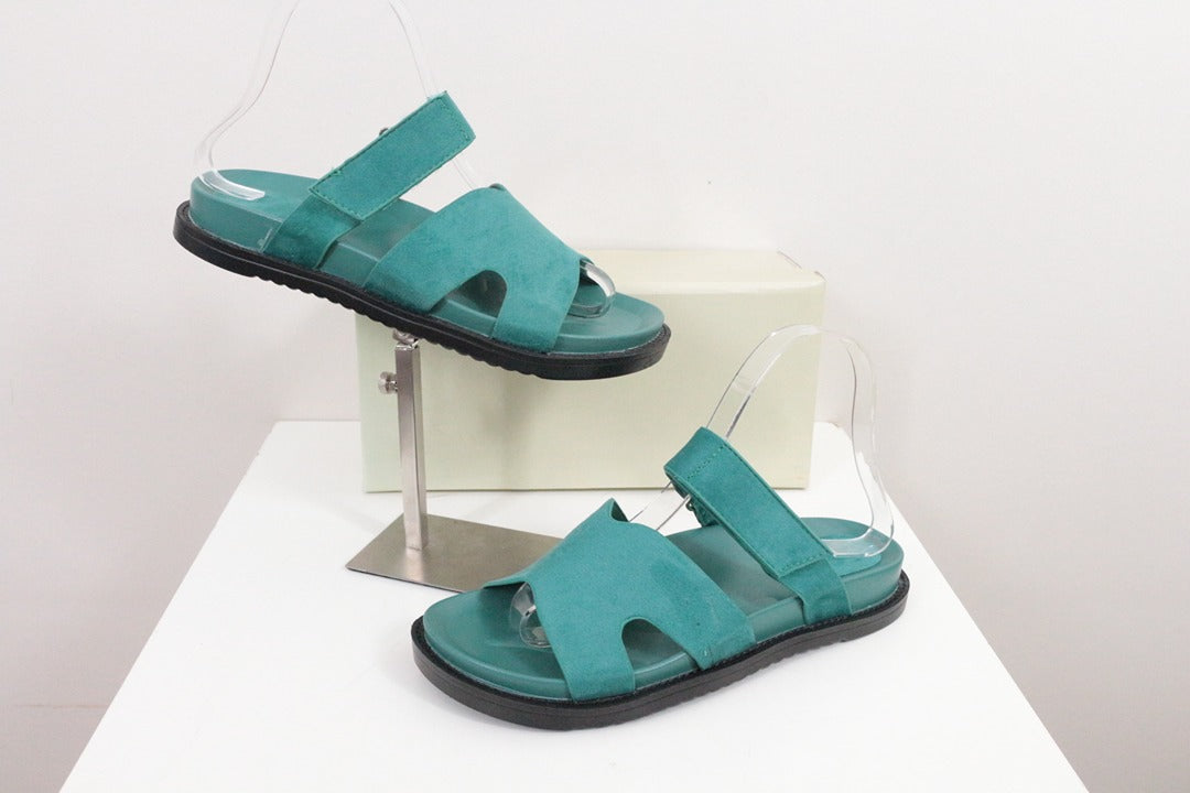 Sandales Findlay Vert turquoise Effet Daim Neuves 37 1