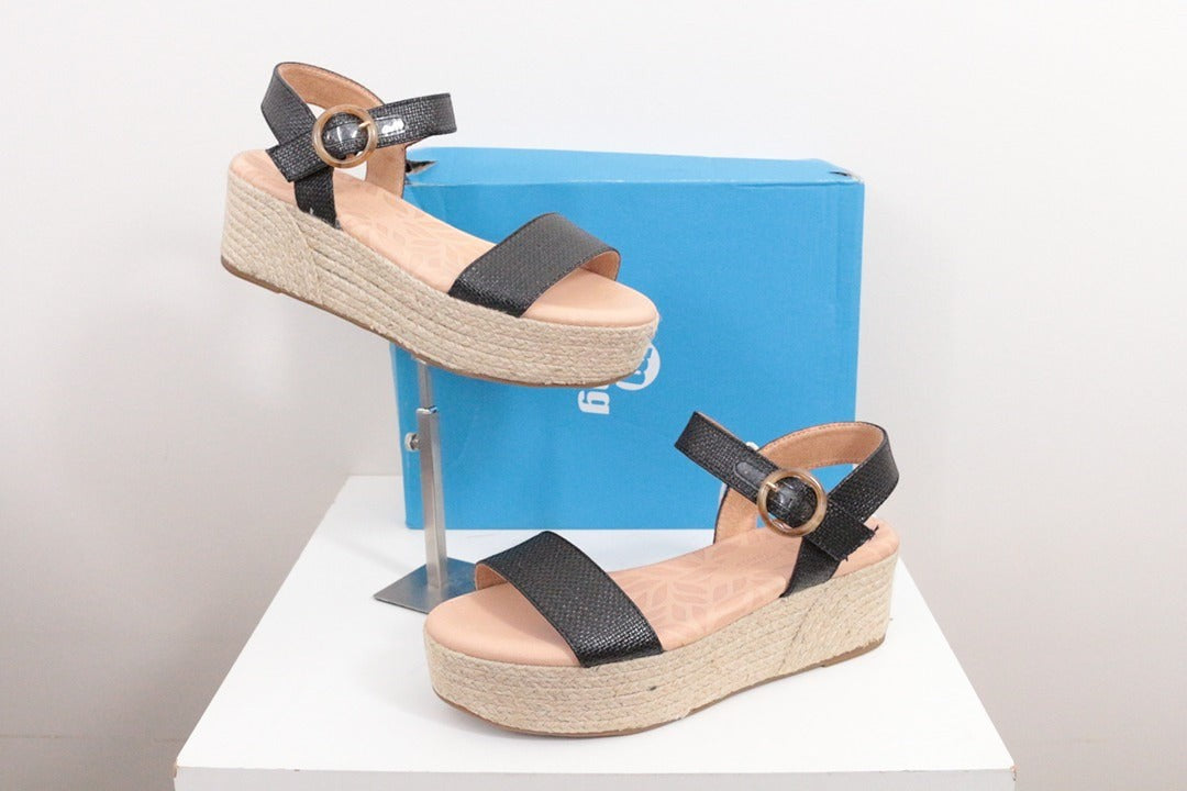 Sandales compensées Mtng noir cuir taille 40 neuves | Frippin'Dealz – photo 7