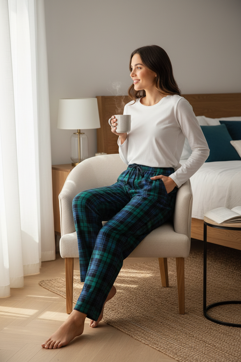 Pantalon Vans écossais tartan vert bleu baggy S neuf streetwear