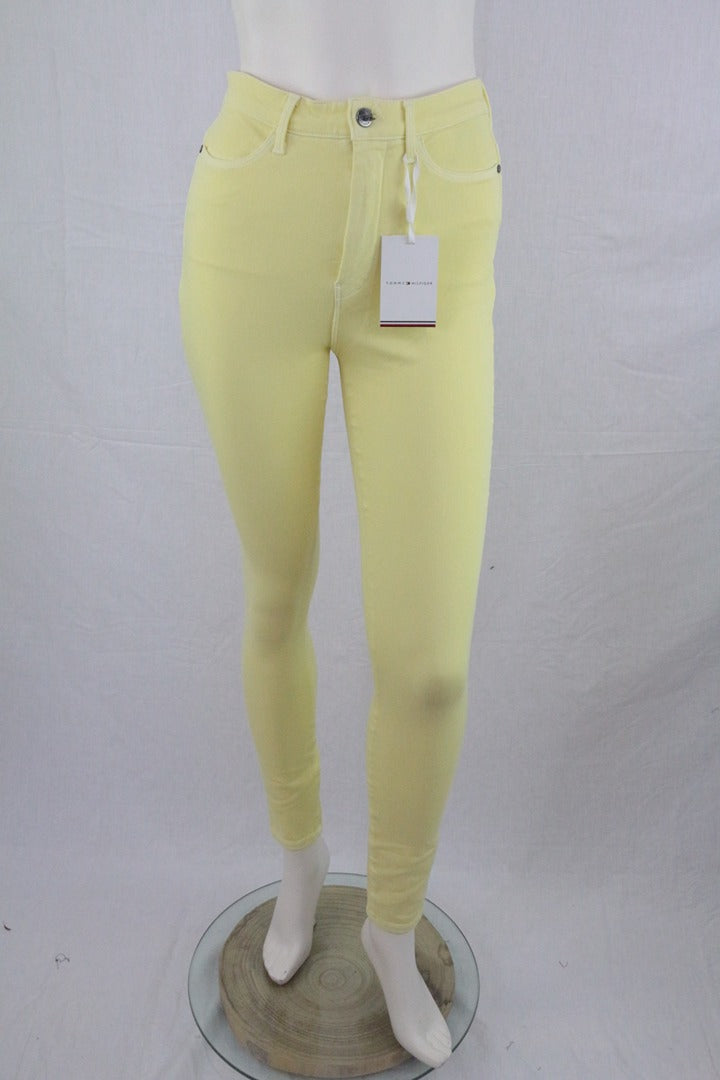 Jean skinny Tommy Hilfiger jaune taille haute 27 32 - Neuf avec étiquette 4
