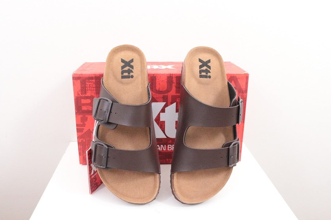 Xti Sandales Mules Simili Cuir Noir 41 Neuves 10