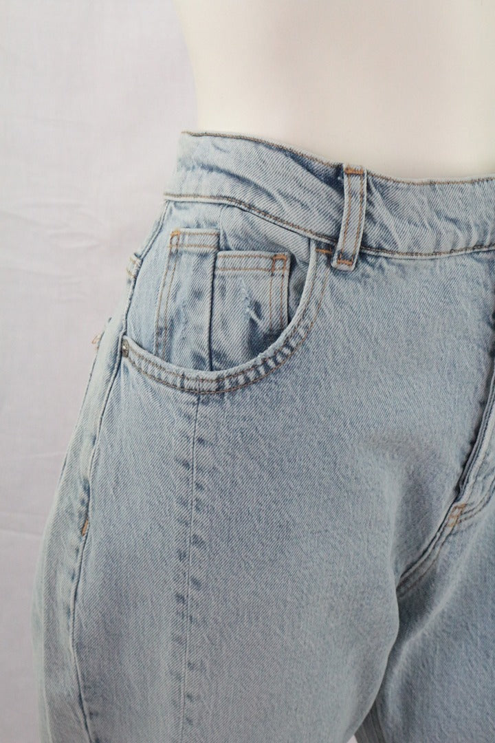 Jean Sisley droit bleu clair taille 33 - Neuf avec étiquette 90s vintage 3