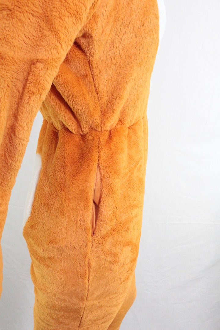 Combinaison pyjama corgi orange velours peluche Xs Y2k 7