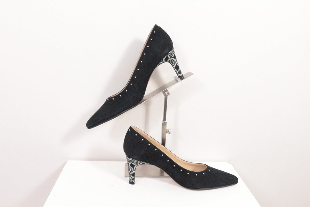 Escarpins Malefic noir daim clous taille 36 9