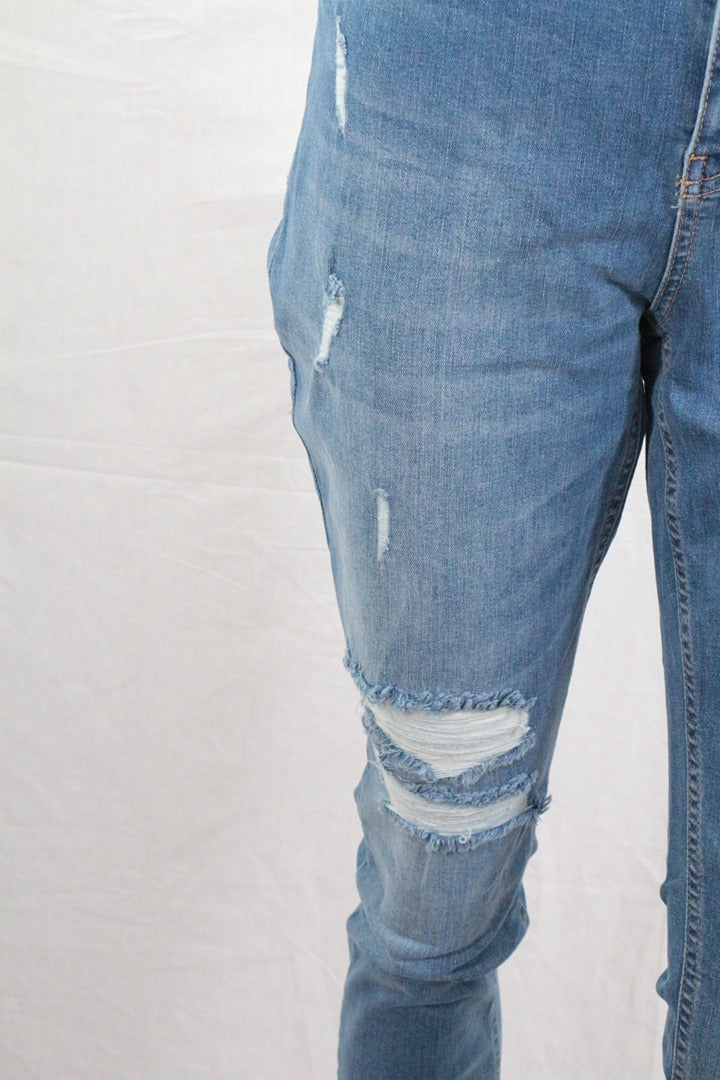 Jean Lc Waikiki skinny bleu clair destroy taille 46 - Neuf avec étiquette 6