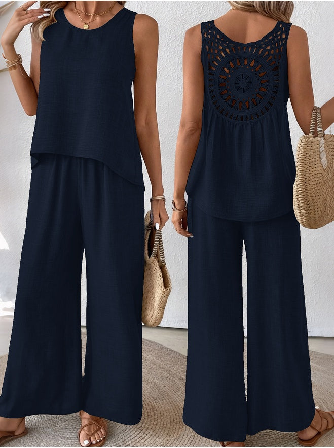 Ensemble débardeur et pantalon large – photo 3 – Frippin'Dealz