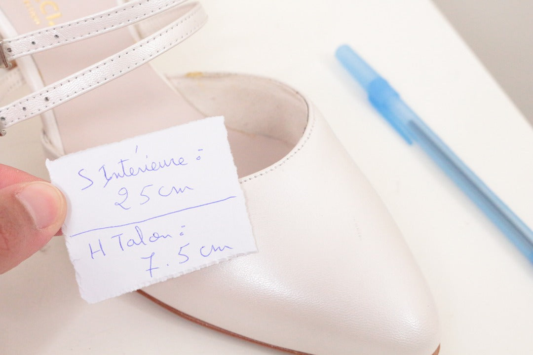 Escarpins de mariée Fiarucci en cuir blanc nacré taille 38.5 9