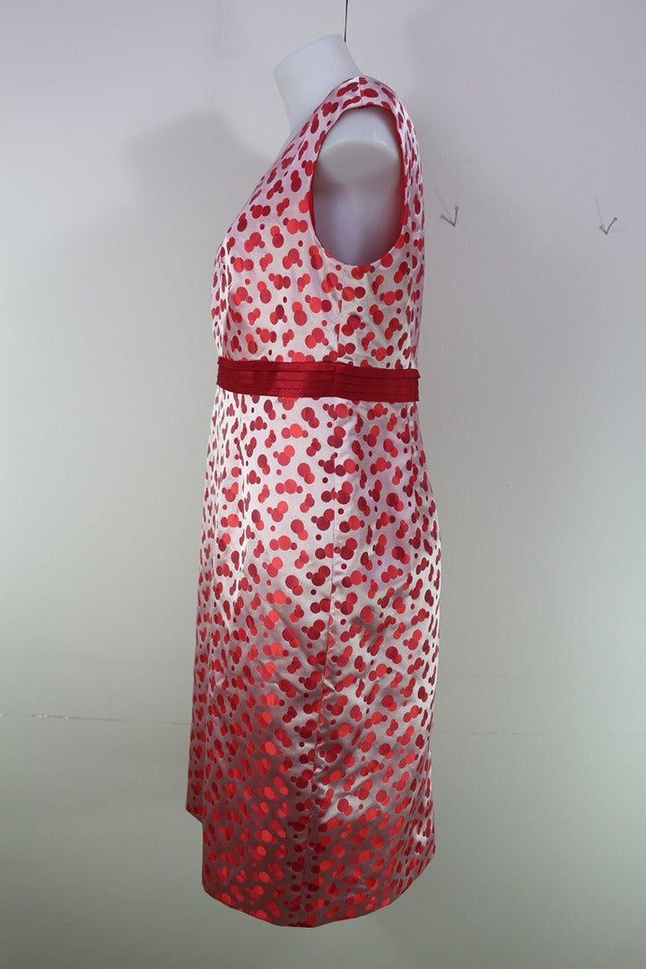 Robe midi Vava Exclusive London rose rouge pois taille Fr 42 8