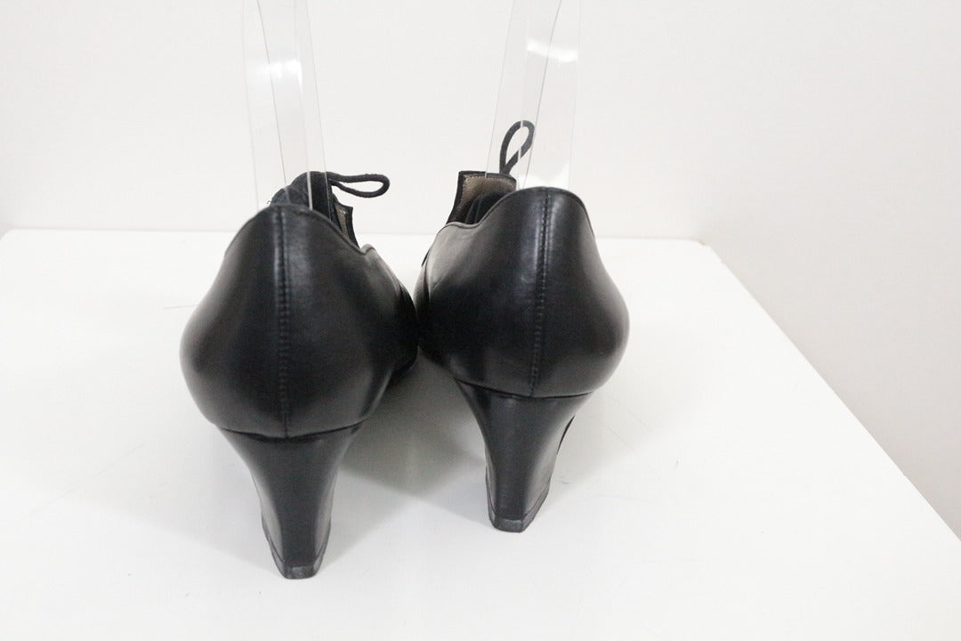 Escarpins noirs Gérard de Paris en cuir talon 5cm taille 36 9