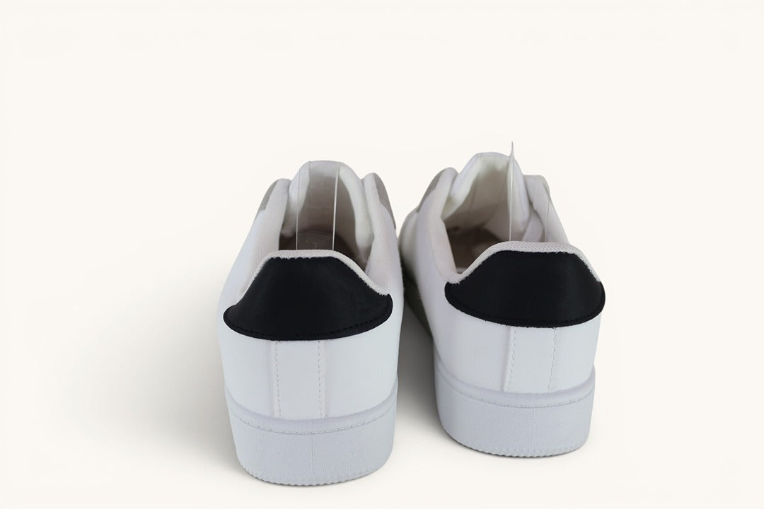 Baskets blanches et grises effet daim style retro taille 38 6