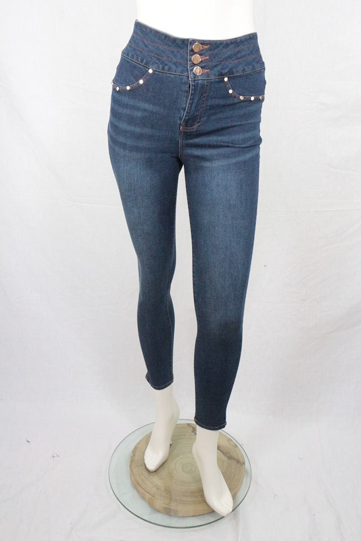 Jeggings Ysabel Mora taille haute bleu M - Neuf avec étiquette 3