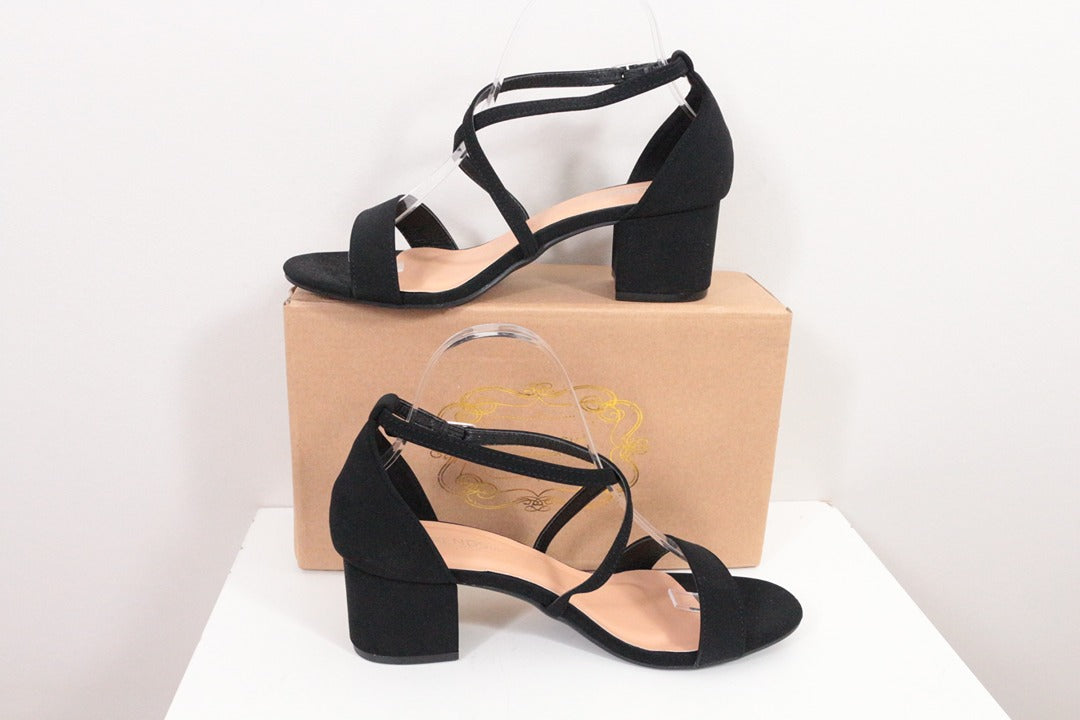 Trends Up sandales à talons en suédine noir taille 39 très bon état 5