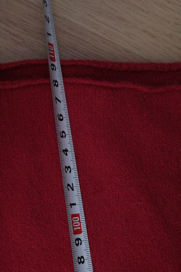 Pantalon Large Made In Italy Rouge M Old Money 10