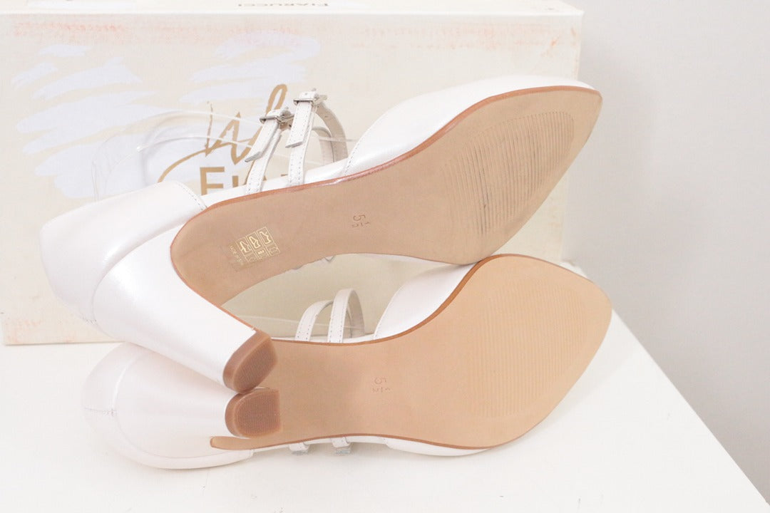 Escarpins de mariée Fiarucci en cuir blanc nacré taille 38.5 7
