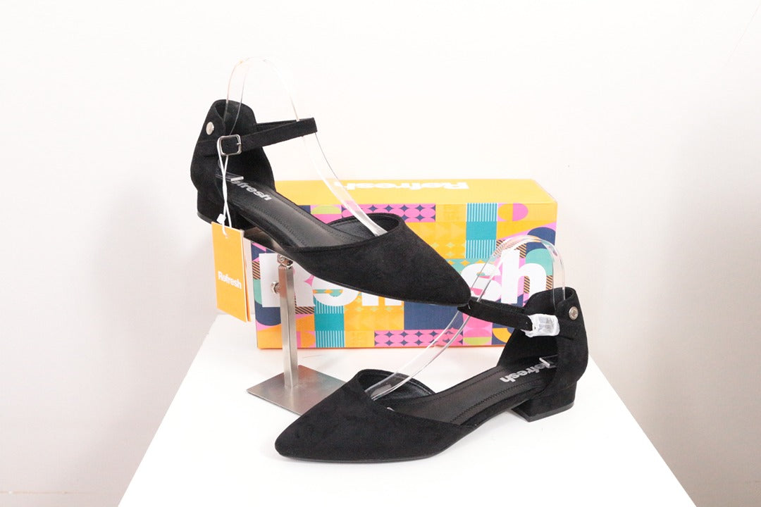 Escarpins petits talons noirs Refresh taille 39 4