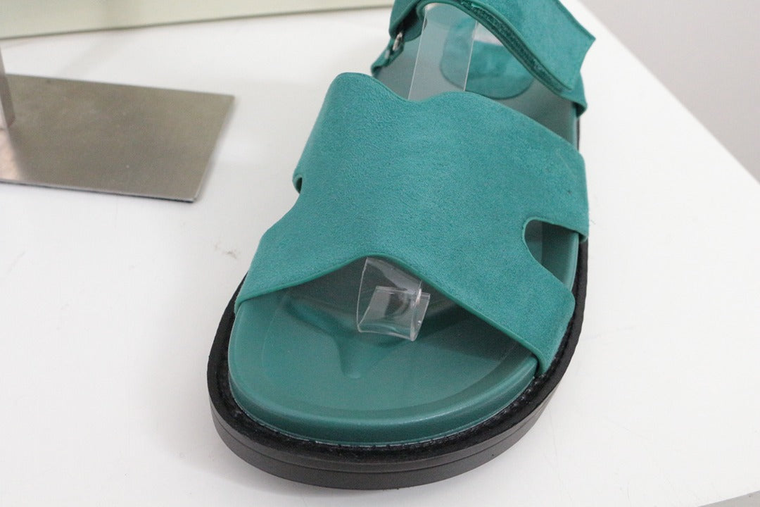 Sandales Findlay Vert turquoise Effet Daim Neuves 37 2