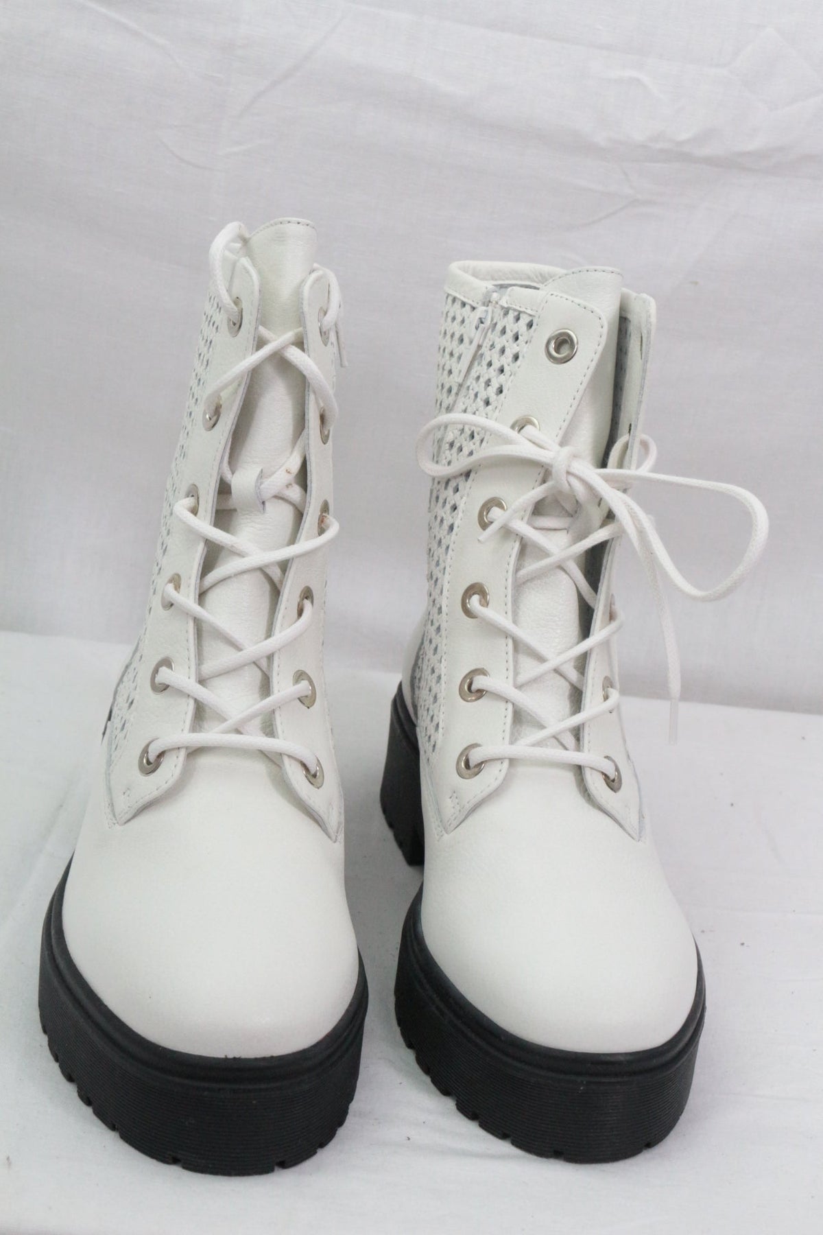 Mellow Yellow Bottines Cuir Blanc Neuf | Frippin'Dealz – photo 6