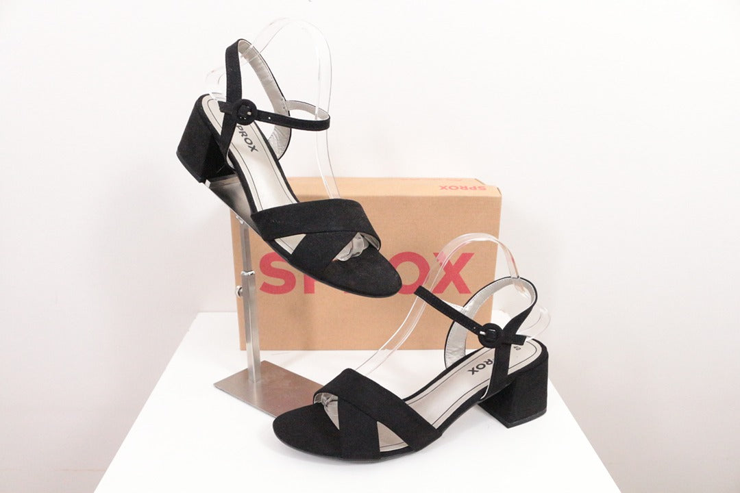 Sandales à talons Sprox noir en suédine taille 40 1