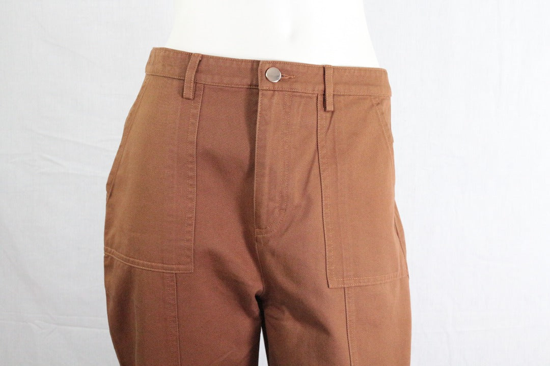 Pantalon Sisley marron taille haute 42 - Neuf avec étiquette vintage 4