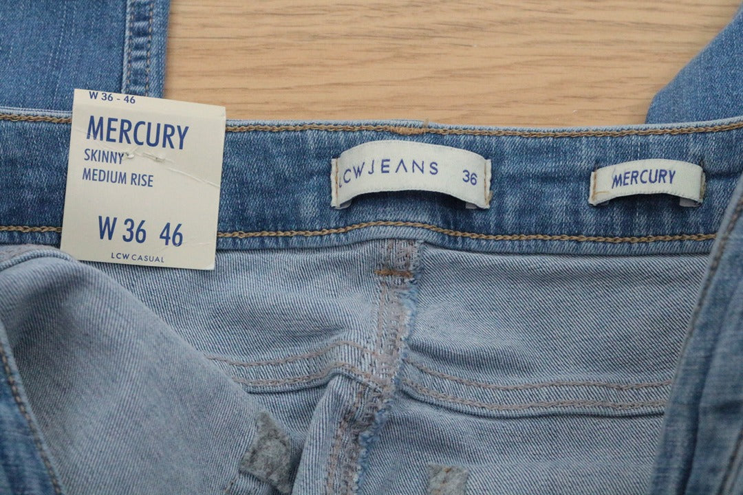 Jean Lc Waikiki skinny bleu clair destroy taille 46 - Neuf avec étiquette 3