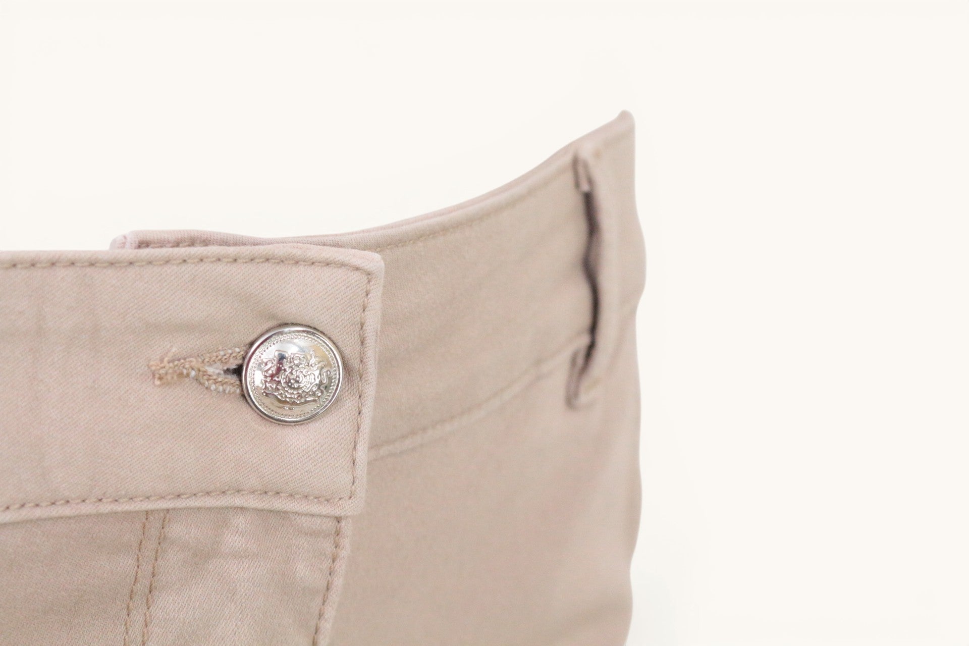 Pantalon Cargo Skinny Beige Nude Perles & Strass Sample Archive Fashion T38 3