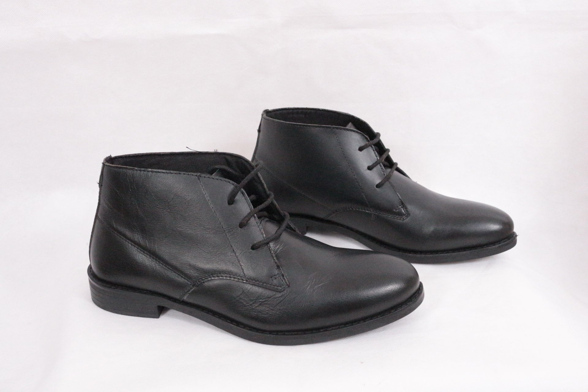 Chaussures Homme Cuir Noir Alison & Jake Neuves Bottines Derby Montantes 3