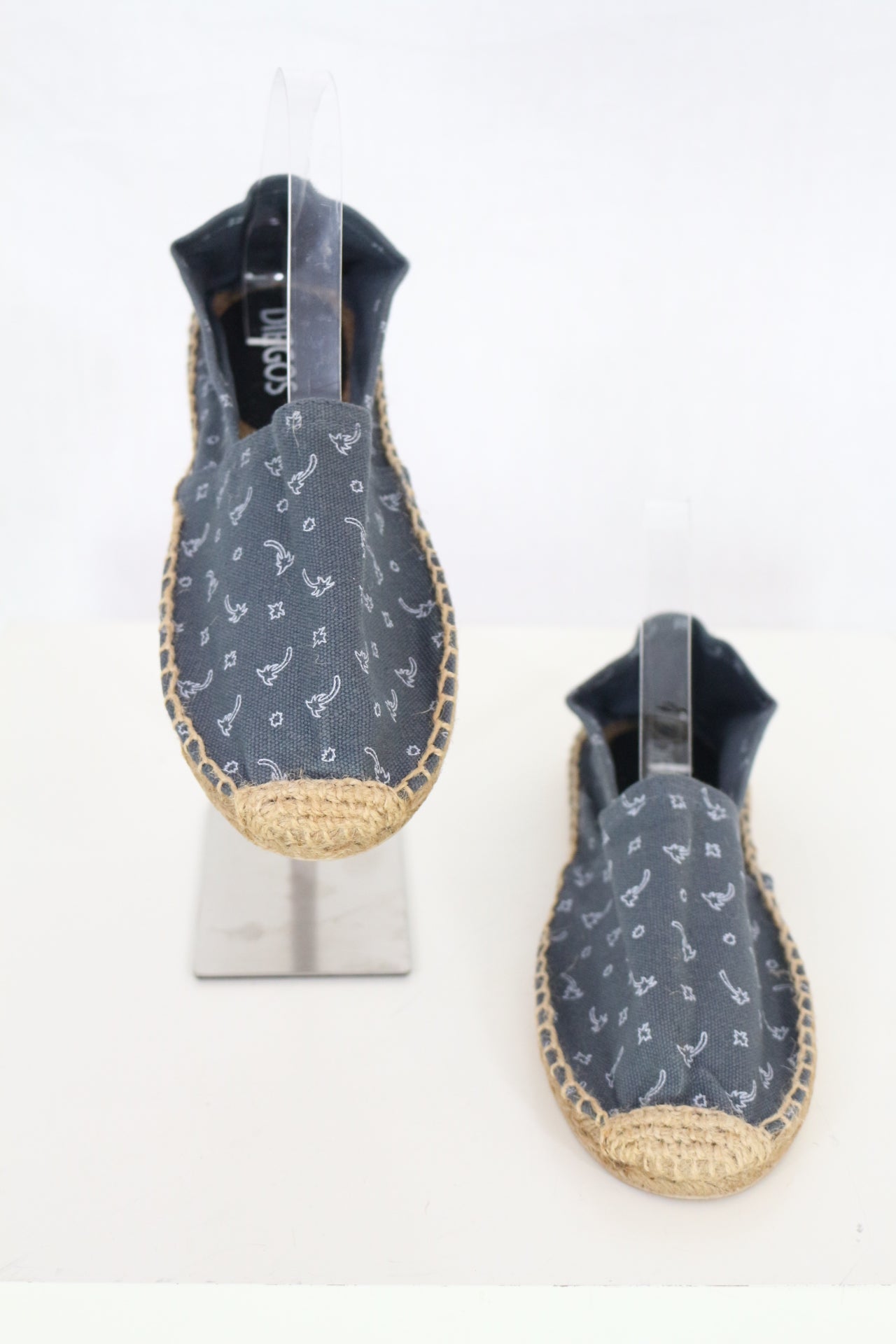 Espadrilles Diego's Femme Bleu Marine Imprimé Palmier Taille 39 Chaussures Été Bohème 4