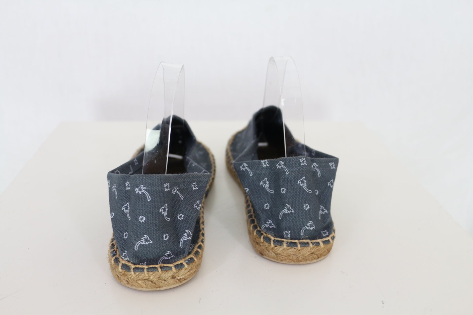Espadrilles Diego's Femme Bleu Marine Imprimé Palmier Taille 39 Chaussures Été Bohème 6