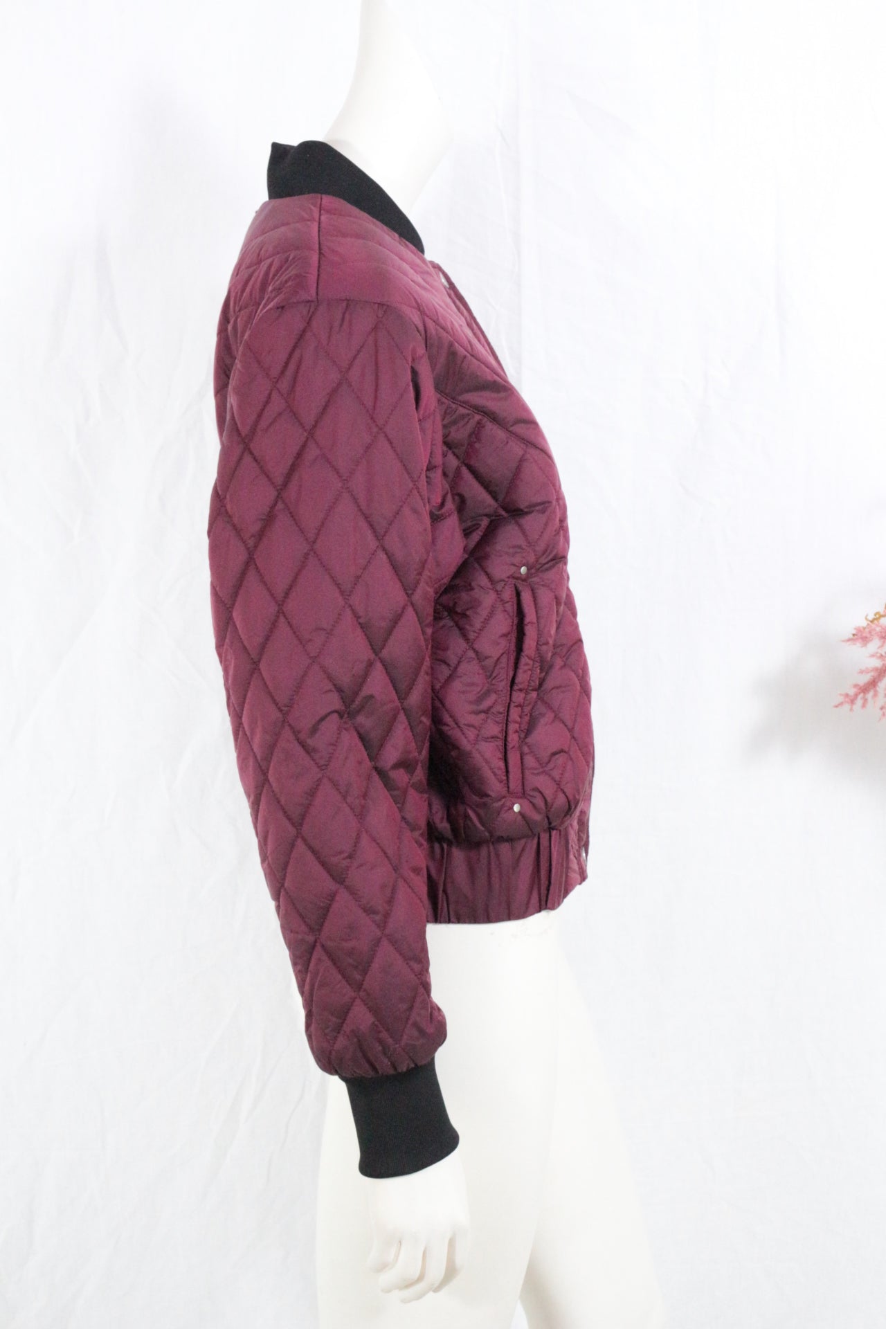 IKKS Blouson Polyester Bordeaux XS  Neuf 8