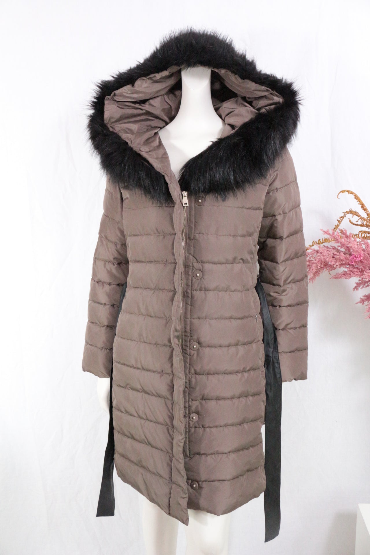 Oltre – Daunenjacke – Polyester, Acryl – Taupe 8