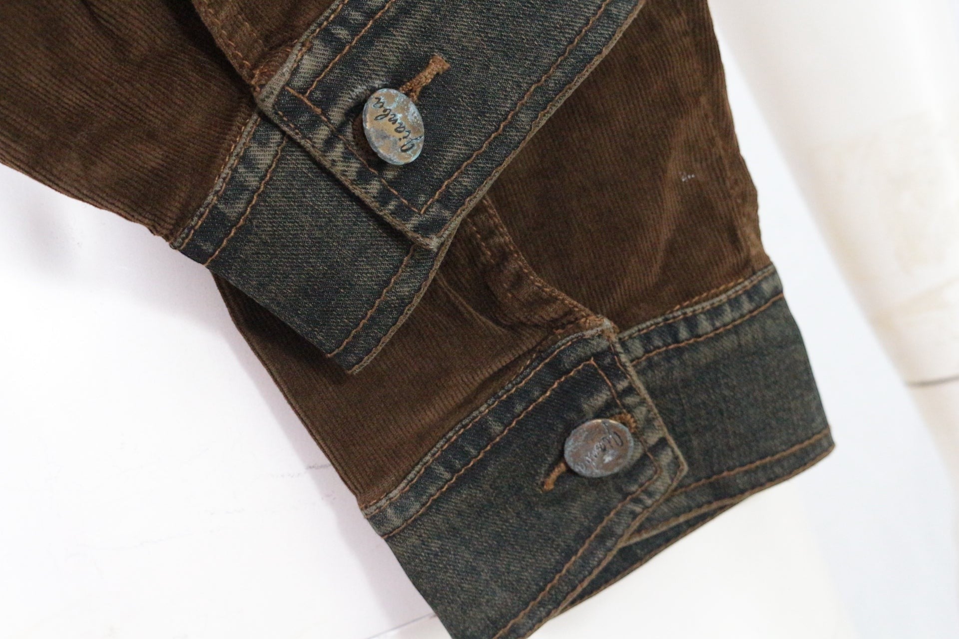 Veste Jean & Velours Femme T40 Vintage Y2K Western Denim Jacket NWT 9