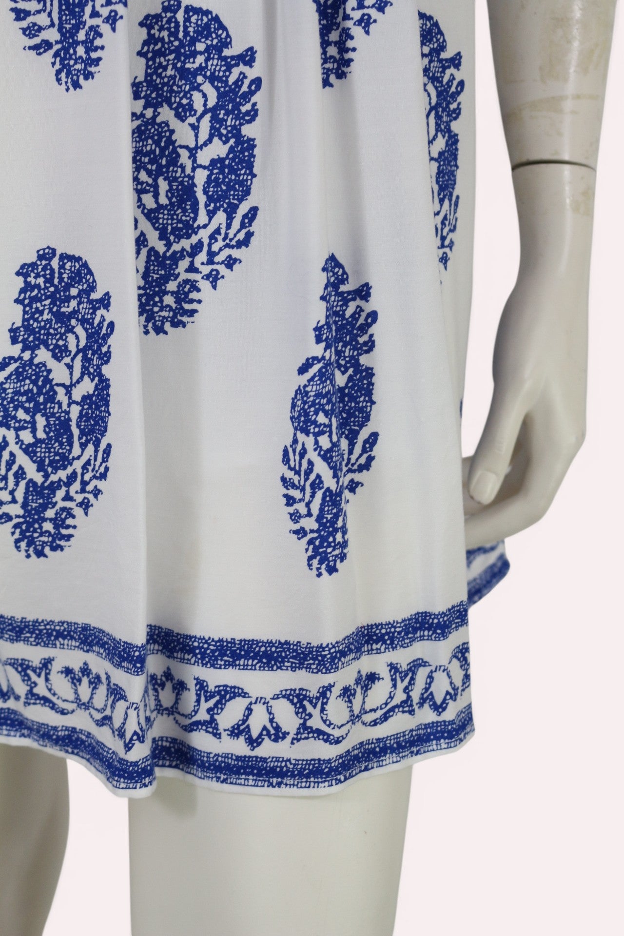 Robe tunique Kilky Paris blanche bleue avec short intégré S/M 4