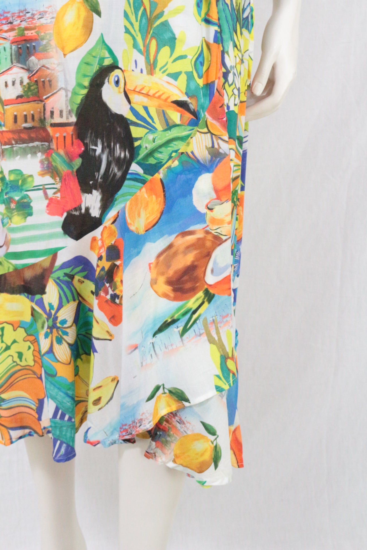 Robe Desigual imprimée tropicale femme taille L